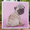 Little Princess Pug Birthday Card